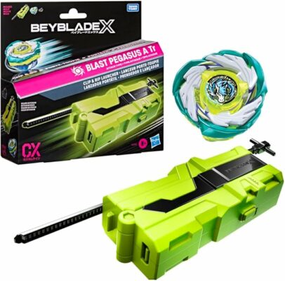 Beyblade X Blast Pegasus A Tr Clip & Rip Launcher with Takara Tomy Attack