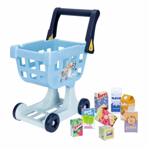 Bluey Shopping Trolley 8 Colorful Cardboard Shopping Goods