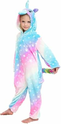 Children Unicorn Pyjamas Halloween Costume for Girls