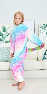 Children Unicorn Pyjamas Halloween Costume for Girls