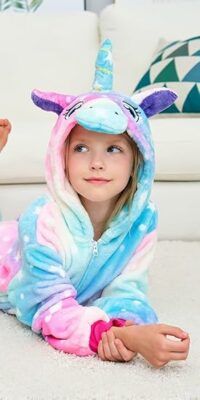Children Unicorn Pyjamas Halloween Costume for Girls