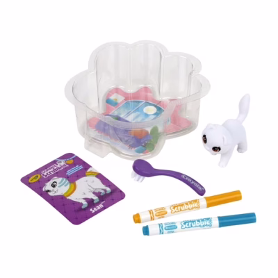 Crayola Scribble Scrubbie Pets Mini Tub Color & Wash Unicorn Toy