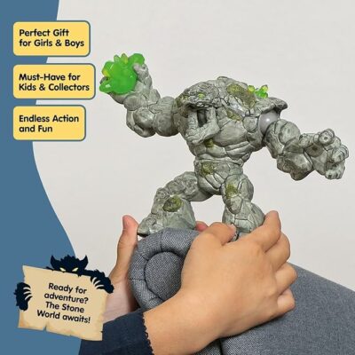 Creatures 8 Stone Monster Toy with Crystal Set Action Figure