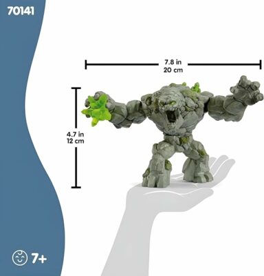 Creatures 8 Stone Monster Toy with Crystal Set Action Figure