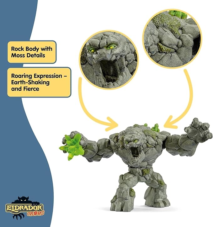 Creatures 8 Stone Monster Toy with Crystal Set Action Figure Creatures 8 Stone Monster Toy with Crystal Set Action Figure