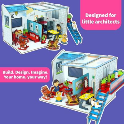 DIY Dollhouse Kit for Girls Miniature House 3D Puzzle