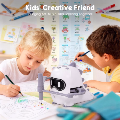 Drawing Robot for Kids with 100 Cards Learning Toy