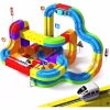 Electric Train Set for Kids 110Pcs Build 3D DIY Track Building Kit