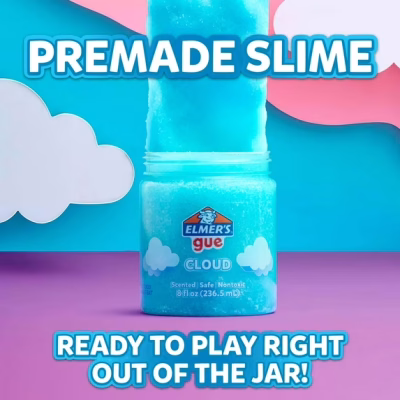 Elmer’s Gue Premade Slime Cloud Slime 2 Pack