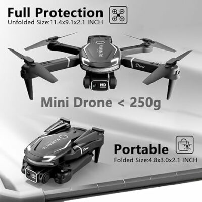 FLYVISTA Cool Mini Drone with Camera 1080P FPV Camera Remote Control Drone