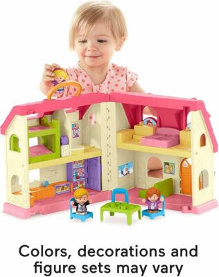Fisher-Price Little People Toddler Toy Surprise & Sounds Home Musical Playhouse