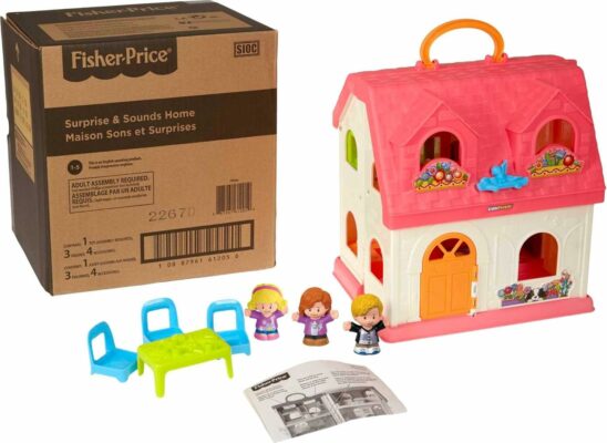 Fisher-Price Little People Toddler Toy Surprise & Sounds Home Musical Playhouse