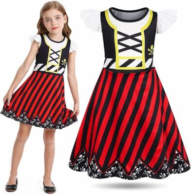 Girls Pirate Dress Buccaneer Costume