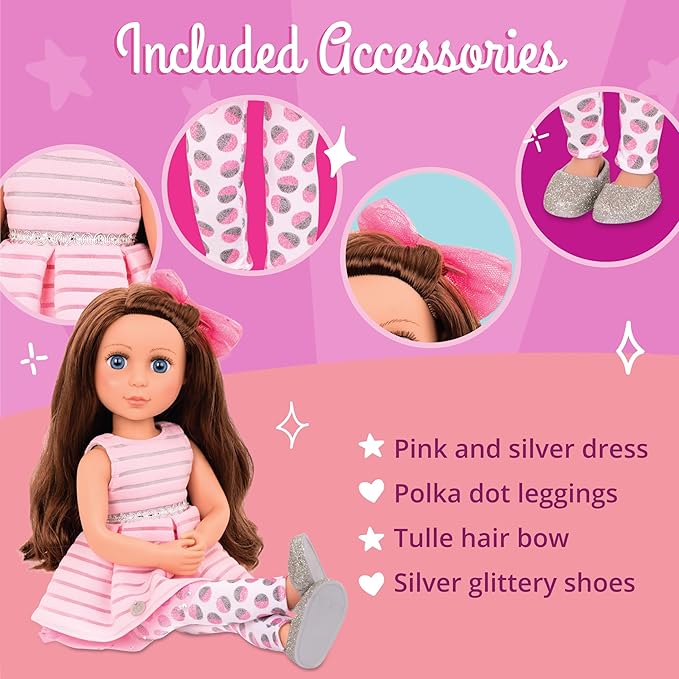 Glitter Girls Realistic Fashion Doll Brown Hair & Blue Eyes Glitter Girls Realistic Fashion Doll Brown Hair & Blue Eyes