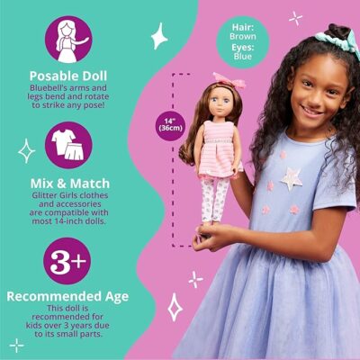 Glitter Girls Realistic Fashion Doll Brown Hair & Blue Eyes