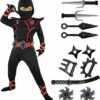 Halloween Ninja Costume Outfit Set for Boys