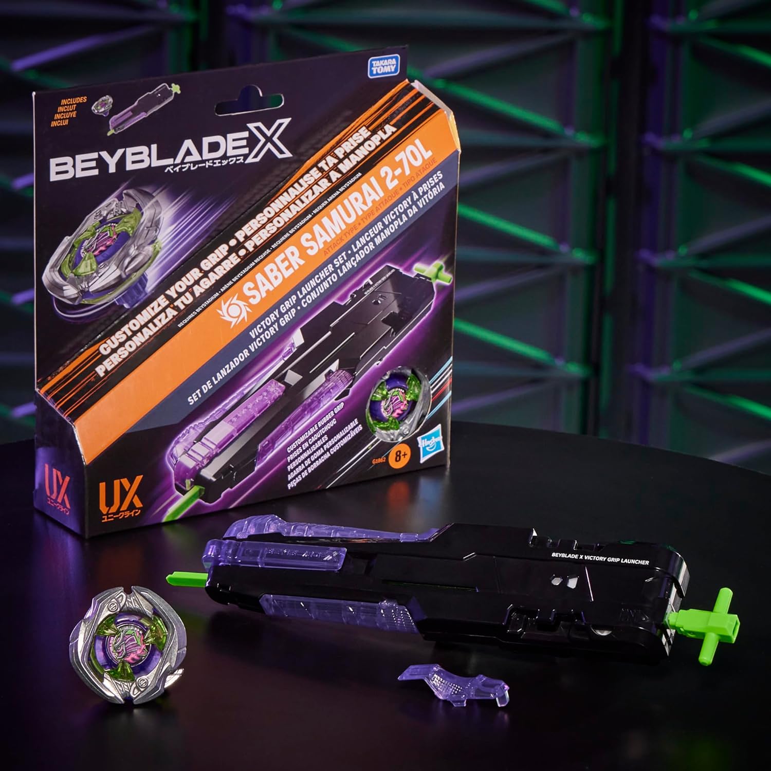 Hasbro Beyblade X Victory Grip Right Spinning Starter Set Hasbro Beyblade X Victory Grip Right Spinning Starter Set