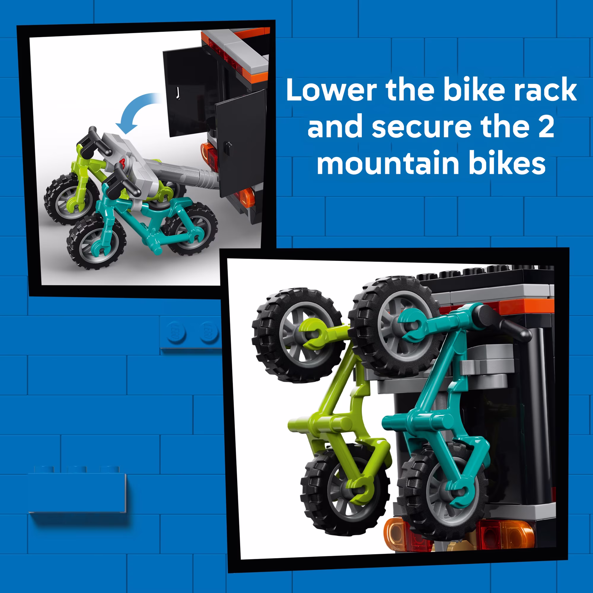 LEGO City Mountain Bike Adventure Van Building Toy Playset LEGO City Mountain Bike Adventure Van Building Toy Playset