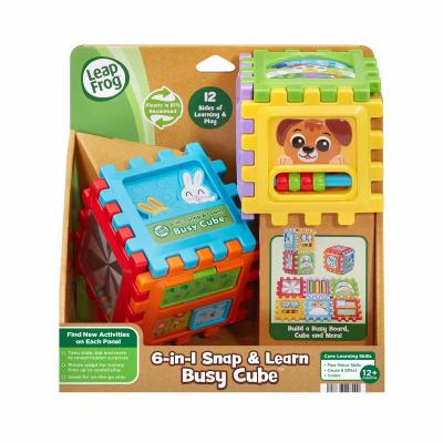 LeapFrog 6 in 1 Snap & Learn Busy Cube Interactive Learning Toy