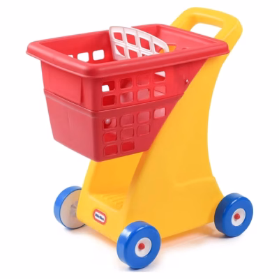 Little Tikes Toy Shopping Cart with Folding Seat for Kids