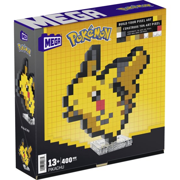 MEGA BLOKS Pokemon Pikachu Pixel Art 400 Piece Building Toy Set MEGA BLOKS Pokemon Pikachu Pixel Art 400 Piece Building Toy Set