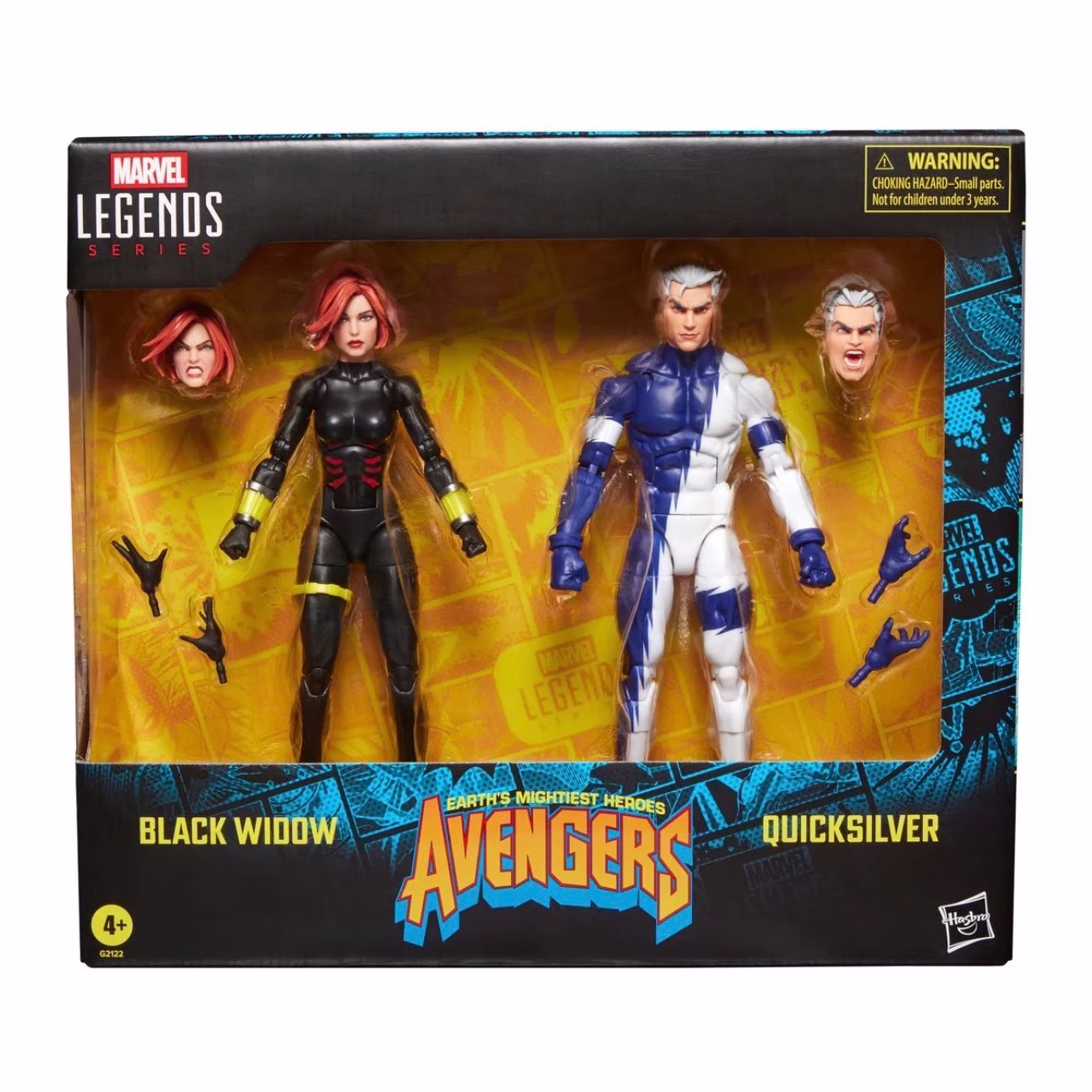 Marvel Legends Series Black Widow and Quicksilver Action Figure Marvel Legends Series Black Widow and Quicksilver Action Figure