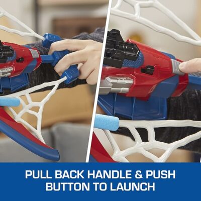 Marvel Spider Man Web Shots Spiderbolt NERF Powered Blaster Toy