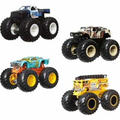 Mattel Hot Wheels Monster Trucks 4PK Alarm Squad