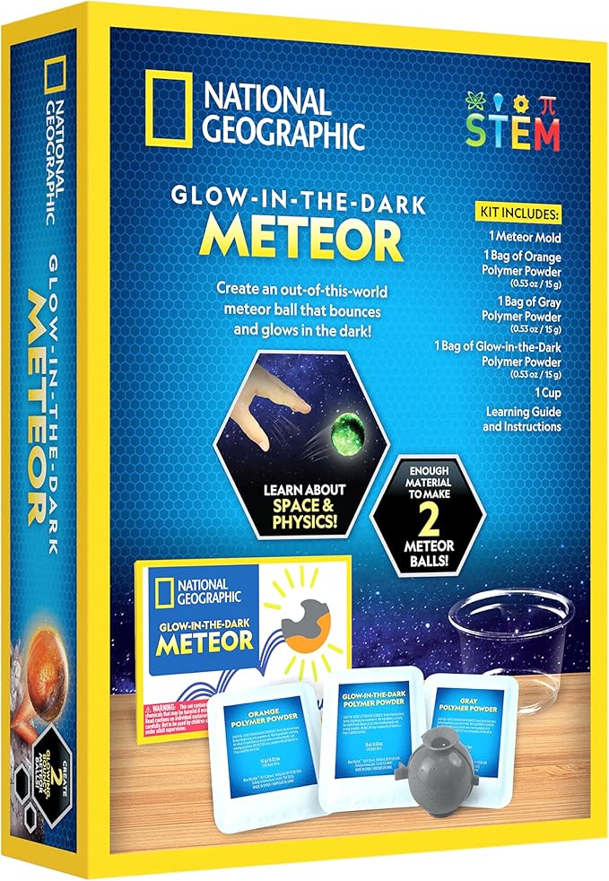 National Geographic Glow-In-The-Dark Meteor Science Kit National Geographic Glow-In-The-Dark Meteor Science Kit