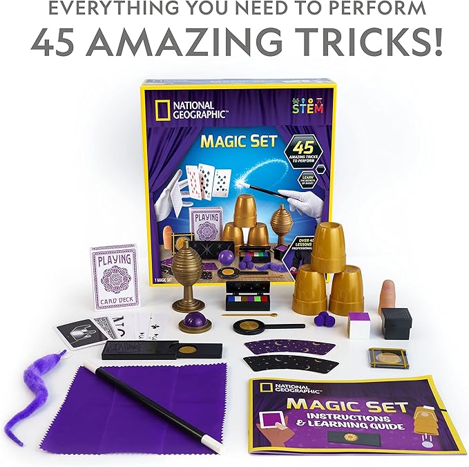 National Geographic Kids Magic Set 45 Magic Tricks National Geographic Kids Magic Set 45 Magic Tricks