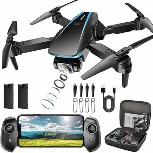 Oddire Drone with Camera with 2 Batteries 1080P HD Foldable Drone