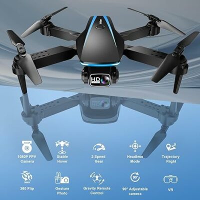 Oddire Drone with Camera with 2 Batteries 1080P HD Foldable Drone