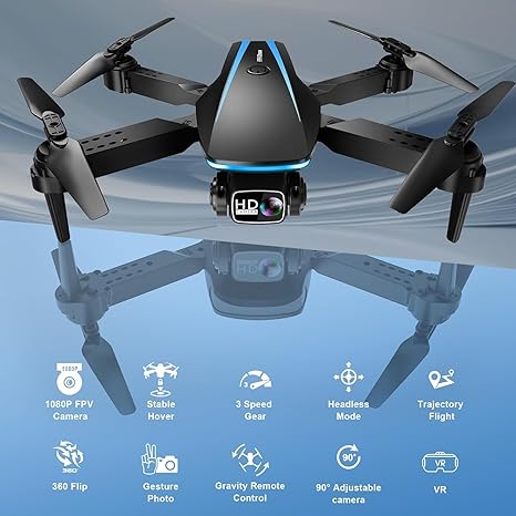 Oddire Drone with Camera with 2 Batteries 1080P HD Foldable Drone Oddire Drone with Camera with 2 Batteries 1080P HD Foldable Drone