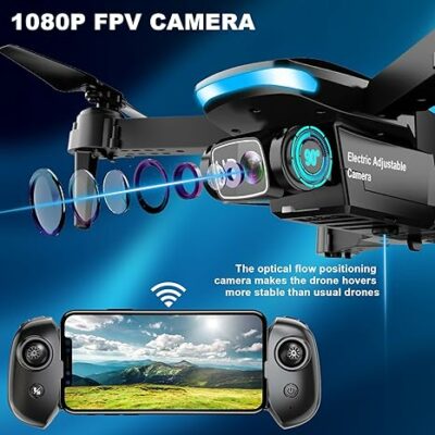 Oddire Drone with Camera with 2 Batteries 1080P HD Foldable Drone