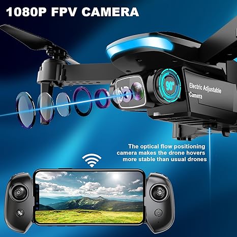 Oddire Drone with Camera with 2 Batteries 1080P HD Foldable Drone 3 Oddire Drone with Camera with 2 Batteries 1080P HD Foldable Drone