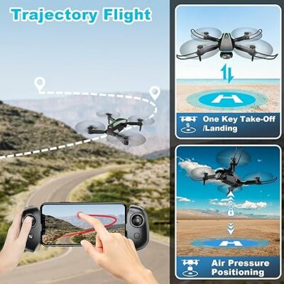 Oddire Drone with Camera with 2 Batteries 1080P HD Foldable Drone