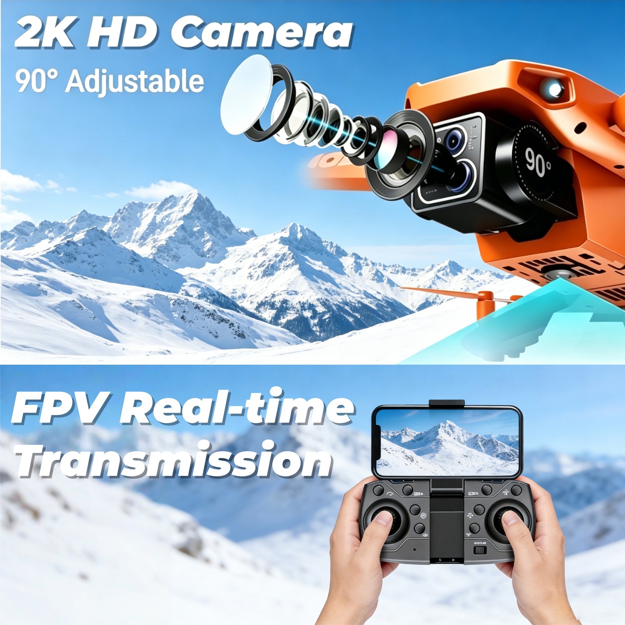 Ourlife Drone with Camera 2K for Kids Mini Foldable Ourlife Drone with Camera 2K for Kids Mini Foldable