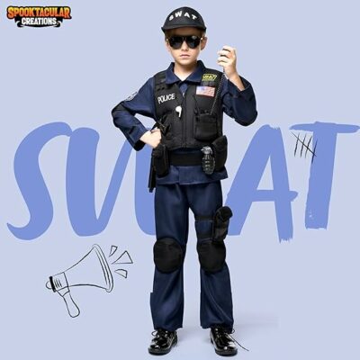 Police Officer Swat Costume for Boys