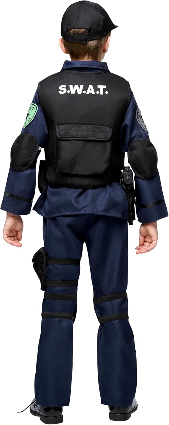 Police Officer Swat Costume for Boys Police Officer Swat Costume for Boys
