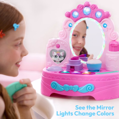 Princess Vanity Mirror Toy Pretend Play Vanity Set
