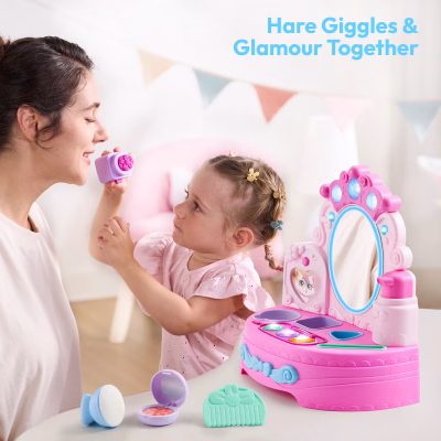 Princess Vanity Mirror Toy Pretend Play Vanity Set