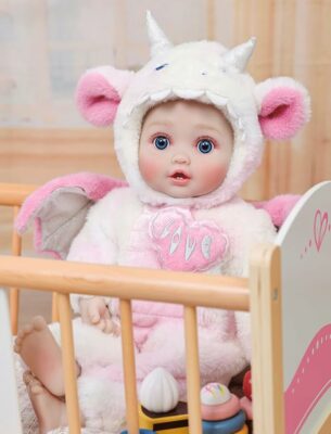 Realistic Cute Soft Body Baby Doll with Accessories