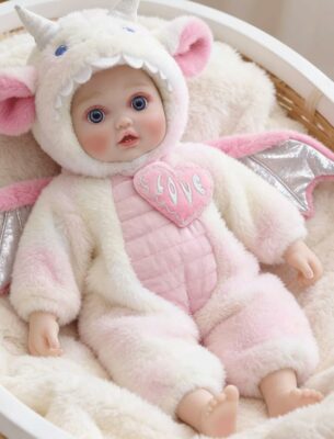 Realistic Cute Soft Body Baby Doll with Accessories