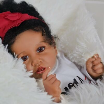 Realistic Reborn Baby Doll Black Girl Gift Set