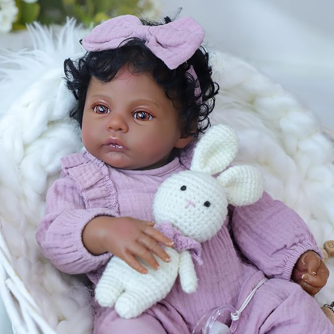 Realistic Reborn Baby Dolls Black Girl for Kids Realistic Reborn Baby Dolls Black Girl for Kids