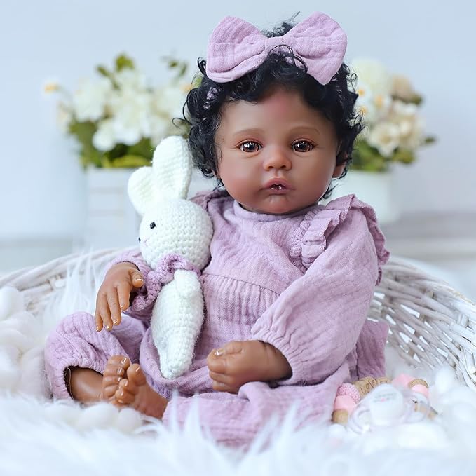 Realistic Reborn Baby Dolls Black Girl for Kids Realistic Reborn Baby Dolls Black Girl for Kids
