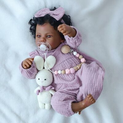 Realistic Reborn Baby Dolls Black Girl for Kids