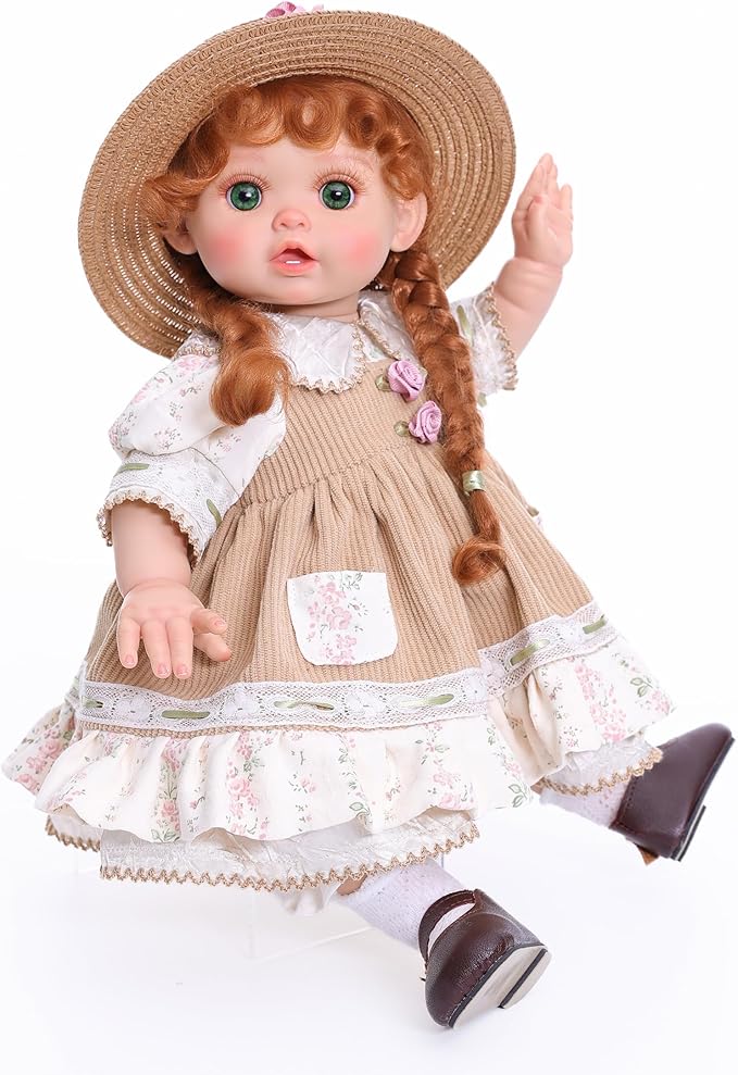 Realistic Reborn Toddler Doll Country-Inspired Girl with Braided Hair