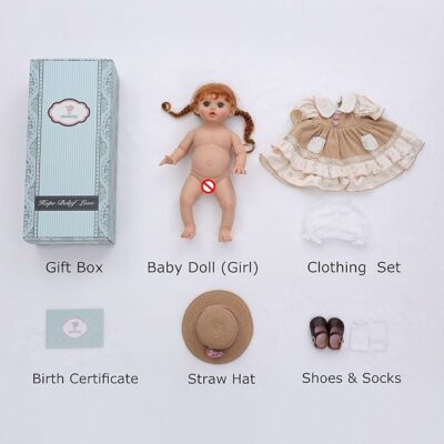 Realistic Reborn Toddler Doll Country-Inspired Girl with Braided Hair