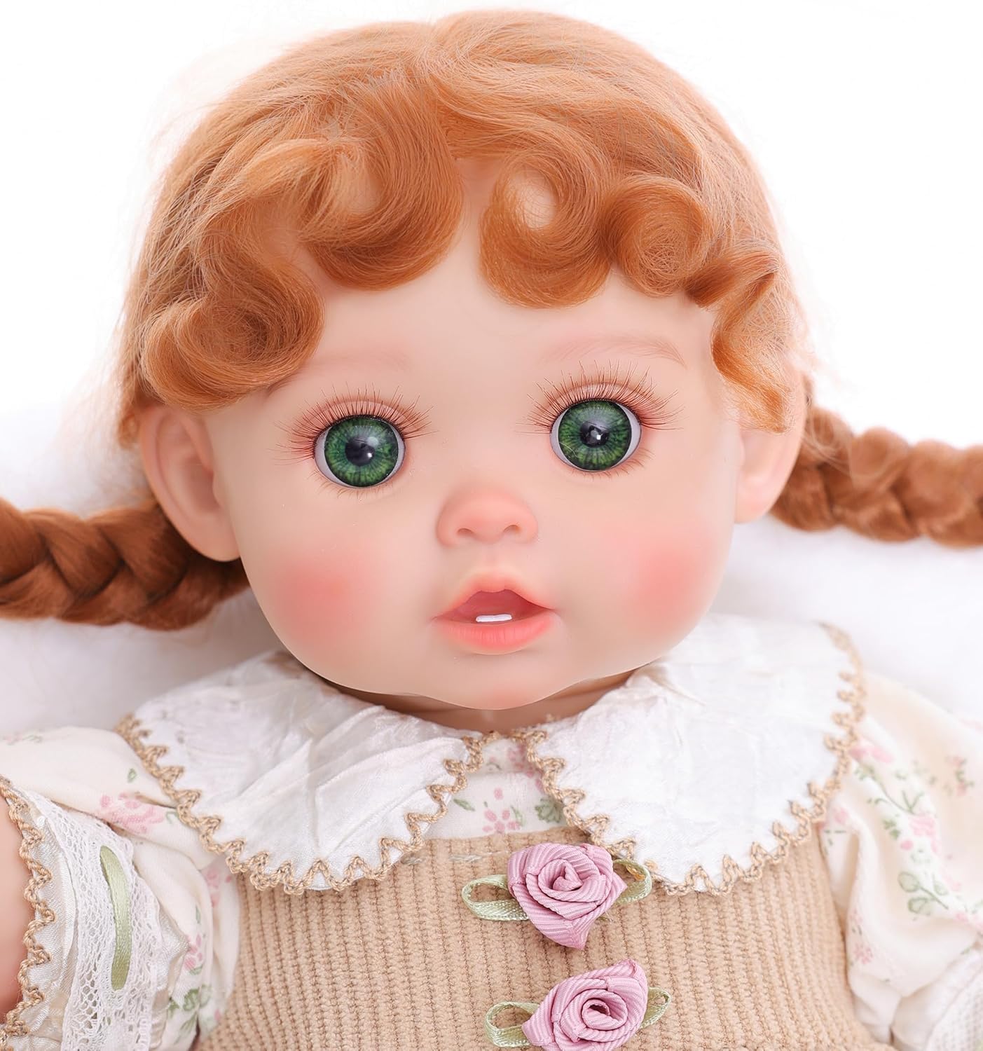 Realistic Reborn Toddler Doll Country-Inspired Girl with Braided Hair Realistic Reborn Toddler Doll Country-Inspired Girl with Braided Hair